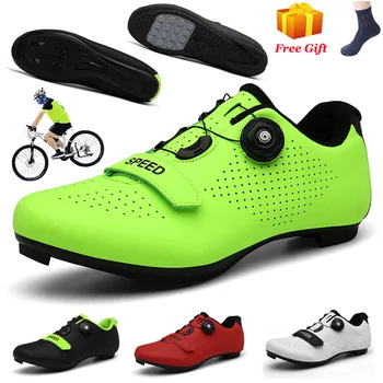Пътна велосипедна мъжки обувки велосипедна обувки за планинско колоездене обувки Sapatilha Ciclismo МТБ дамски вело маратонки Триатлон състезание обувки