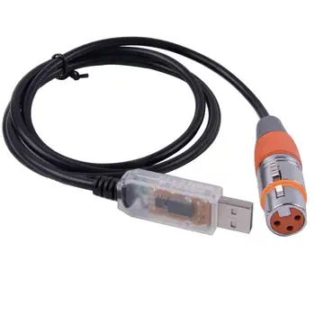 FTDI DMX512 RS485 USB to Serial DMX интерфейс кабел-адаптер за студийно компютър PC контролер за осветление на сцената-слаби