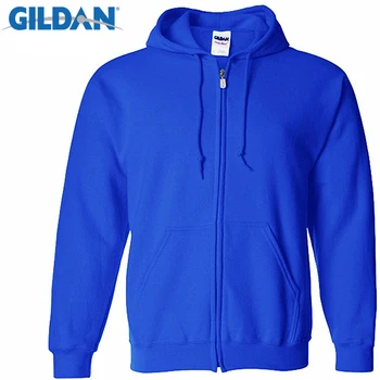 Gildan Brand Cardigan Мъжки блузи hoody с цип дрехи Мъжки ежедневни Slim Fit Имат hoody блузи, мъжки спортни дрехи