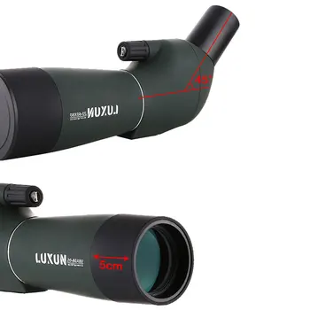 Luxun 20-60х60 зацапване област увеличение монокуляр телескоп Birdwatch универсален телефон адаптер за монтиране водоустойчив с преносим статив