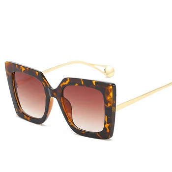 Цвете печат големи квадратни слънчеви очила дамски модни прозрачни лещи очила нюанси за жени 2020 луксозна марка слънчеви очила MM29
