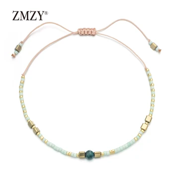 Zmzy 13 бр. смесени цветни сладък камък приятелство гривна гривни за жени, ръчна изработка Миюки мъниста бижута