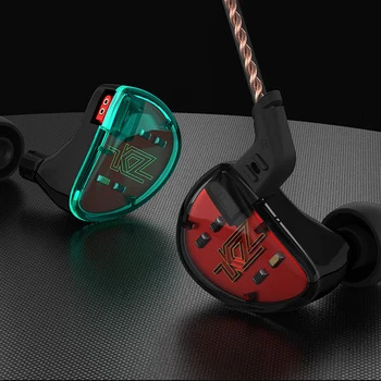 KZ AS10 5BA HiFi стерео слушалки в ушите слушалки с висока резолюция Earbud слушалки с 0,75 мм 2-пинов кабел пет балансирани водачи на котвата