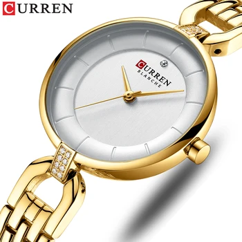 Луксозни CUREEN Women Watch стилни минималистични дамски ежедневни рокли гривна ръчен часовник Модни дамски водоустойчив кварцов часовник
