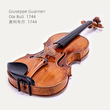 Taishi Guanelli Оле Бул 1744 цигулка Професионален клас играят инструмент 4/4 Европейската смърч топ маслен лак без калъф + лук