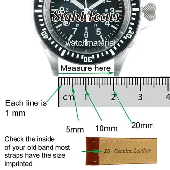 Телешка кожа с каишка за часовник Longines 