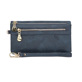 Стилен горещ стил vintage портфейл за жени, дълъг и гъвкав Госпожа чантата с чанта и нулеви чантата безплатна доставка