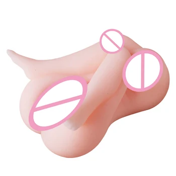 Секс инструменти за мъже влагалището истински Котенце анален гърдите вибратор мастурбатор секс кукла мъжки играчки за възрастни продукти Sexoshop