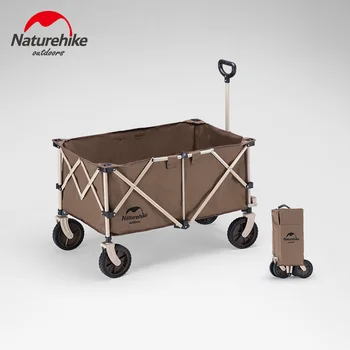 Naturehike 193L Outdoor Folding Cart Big Capacity преносима багажная количка с регулируема дръжка Travel Shopping Wheelbarrow Лагер