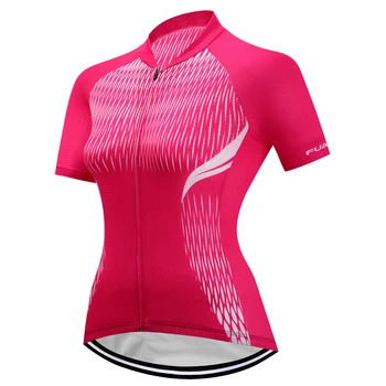 Дамски велосипедна облекло 2020 лятна велосипедна дрехи с къс ръкав тънък, дишащ планински велосипед МТВ велосипедна облекло Колоездене Джърси