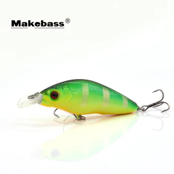 MAKEBASS Bass Fishing стръв Crankbait 6.5 см/8.5 g плаващи твърди примамки, воблери риболовни принадлежности за костур и др Pesca carnada