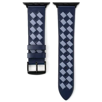 Нов мъжки / женски кожена гривна за Apple Watch Band 44 мм 40 мм 42 мм, 38 мм, тъкани модерен каишка за iWatch Series 6 5 4 3 2 SE колан