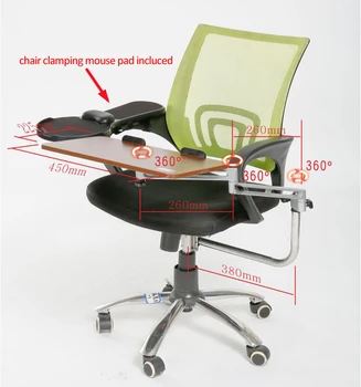 D-MOUNT DL-JKV2C многофункционален aluminun пълно движение стол зажимная клавиатура / лаптоп притежателя плот + скоба подложка за мишка
