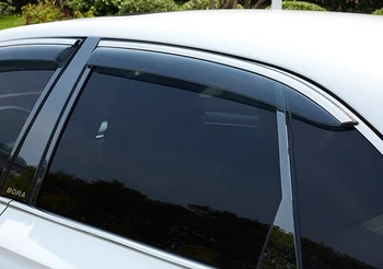 За Nissan Sentra 2016 2017 2018 Пластмасов Външен Козирка Вентилационни Щори На Прозореца Защита От Слънце И Дъжд Дефлектор