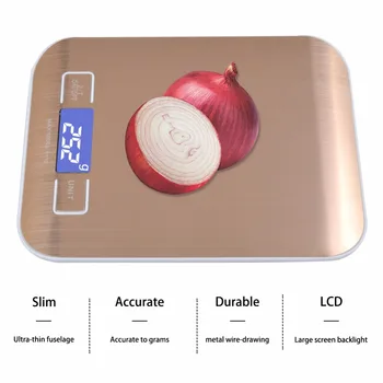Нов 10 кг/1 г преносими цифрови везни за кухня висока точност баланс качество електронни везни с тегло на хранителни Тежести супени везни