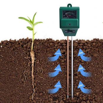 Сензор за измерване влажността на почвата тестер за влага влагомер Хидропоника градинарство водата растение, цвете тестер за рН на почвата Светомер