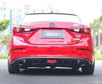 За Mazda 3 Axela бодикит спойлер 2017-2019 за Axela SCK ABS задната устна на задния спойлер предна броня с дифузьор брони протектор