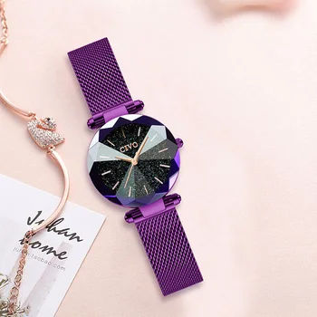 CIVO луксозни кристални часовници дамски модни Златен мрежест каишка, кварцов часовник топ-марка водоустойчив часовник подарък за жена Relogio Feminino