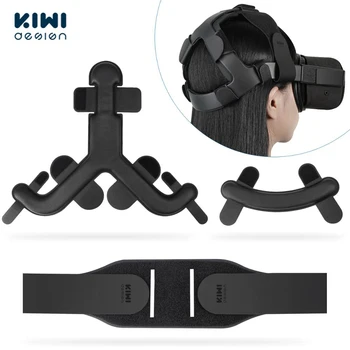 Киви дизайн кожена главоболие каишка за Oculus Quest VR слушалки възглавница лента за глава , да се намали налягането върху главата на удобна защитна