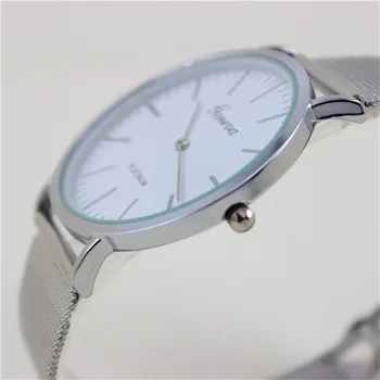 Женева дамски часовници прост класически кварцов гел ръчен часовник гривна часовници дамски часовници подарък луксозни Reloj de dama Montre Femme *A