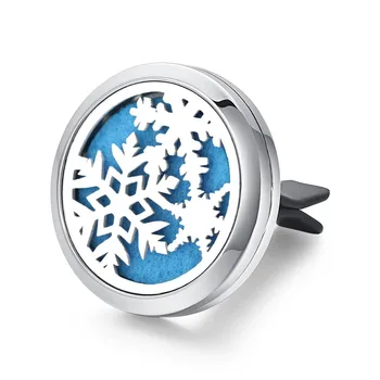 Коледен сняг арома-дифузер колие бижута автомобил парфюми етерично масло дифузер клип на автомобила аромат на парфюм медальон окачване