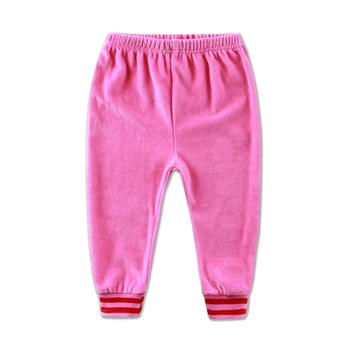 Детски дълги велурени панталони за момичета с еластичен колан панталони за момчета детски дрехи 2018 Little Q clothing нов стил за есента и зимата