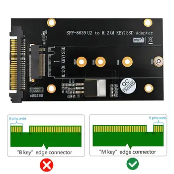 ALLOYSEED U. 2 СФФ-8639 to M2 SSD Adapter U. 2 to M. 2 NVME SSD M Key Expansion Card Board for 2230 2242 2260 2280 M2 SSD