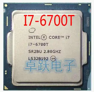 Оригинален Core I7 6700T I7-6700T CPU процесор 2.8 G 35W LGA 1151 14nm Quad Core scrattered pieces безплатна доставка