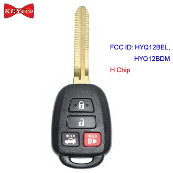 KEYECU за Toyota Corolla 2016 2017 2018 Remote Car Key Fob H Чип FCC ID: HYQ12BDM, HYQ12BEL