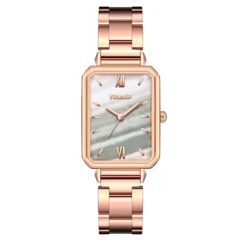 Автентични европейски и американски модни часовници дамски голяма марка правоъгълни малки дамски часовник