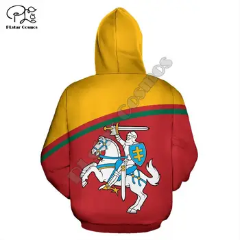 Мъжете обичам страната си Литва 3d печат hoody с дълъг ръкав блузи, яке пуловер спортен костюм с качулка hoody есен сака