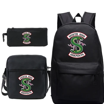 2019 горещи продажба Riverdale печат Mochila чанта раница момчета момичета училищна чанта чанта за лаптоп чанта с Crossbody Pen чанта