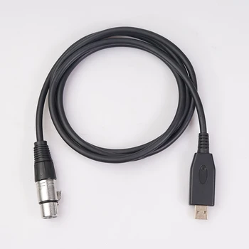 2M 3M USB кабел микрофон лек преносим музикален елемент микрофон за караоке микрофон USB мъж до XLR женски аудио кабел