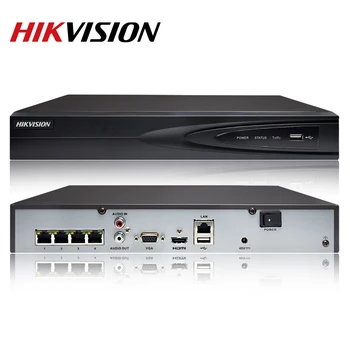 Hikvision NVR 4CH 4K 8MP PoE DS-7604NI-K1/4P за IP ВИДЕОНАБЛЮДЕНИЕ камера Security System VCA Detection Upgradeable Plug&Play Onvif
