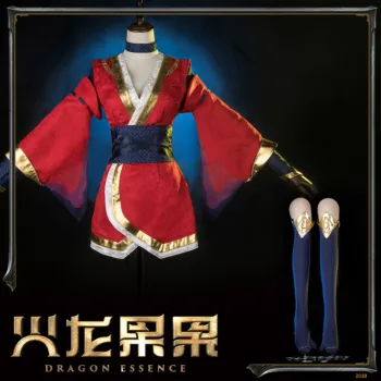 [Customized] Game LOL Blood Moon Akali The Fist of Shadow Uniforms Cosplay Costume Women Halloween 2020 New