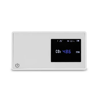Детектор на качеството на въздуха тестер на СО2 с въглероден диоксид стойността на количеството електроенергия температура влажност дисплей домакински брояч на въздуха