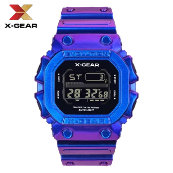 X-GEAR военно-спортни часовници, водоустойчиви мъжки часовници най-добрата марка луксозни часовници електронни led цифров часовник мъжки Relogio Masculino