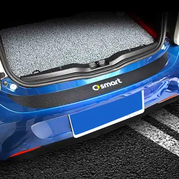 Стикер на автомобила автомобилни аксесоари от въглеродни влакна багажника тампон плоча охрана первази за Mercedes Benz Smart 451 453 Forfour