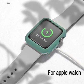 TPU калъф за apple watch серия 5 4 40 мм 44 мм за apple watch силиконов ремък за apple watch 3 2 1 38 мм 42 мм замени каишка
