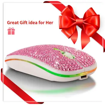 Dual mode 2.4 G Wireless Bluetooth Mouse Diamond-shipped USB-Rechargeable with RGB led light backlight Silent Mouse mice 2020 new