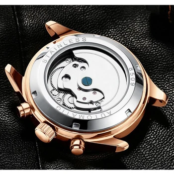 AILANG 2020 нов мъжки часовник автоматично механични водоустойчиви часовници бизнес мода мултифункционален