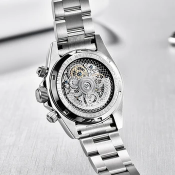 2020 PAGANI DESIGN Fashion Brand мъжки часовници бизнес от неръждаема стомана водоустойчив спортен часовник-автоматични механични часовници