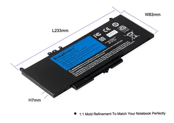 KingSener нов 6MT4T батерия за лаптоп Dell Latitude E5470 E5570 лаптоп 15.6