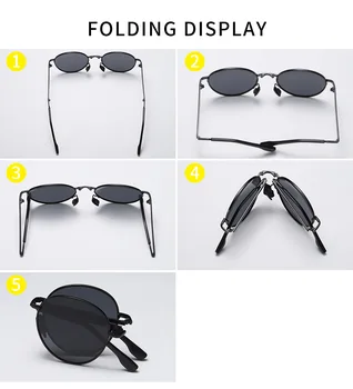 JackJad 2020 Vintage Fashion Round Style Поляризирани Слънчеви Очила Fold Folding Driving Brand Design Слънчеви Очила Oculos De Sol A614