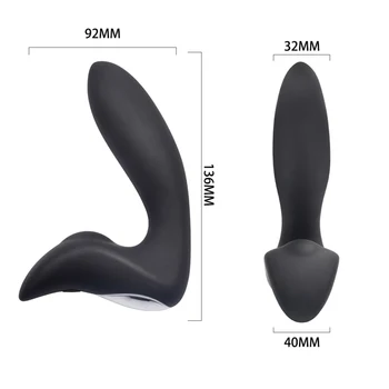 Масажор на простатата вибратор за мъже мастурбатор анален анален накрайник водоустойчив стимулатор на простатата силиконови секс играчки за възрастни мъже