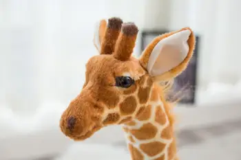 120 см огромен реалния живот жираф декор на сладки плюшени играчки меки кукли домашни любимци мека имитация на жираф кукла високо качество на подарък за Рожден Ден