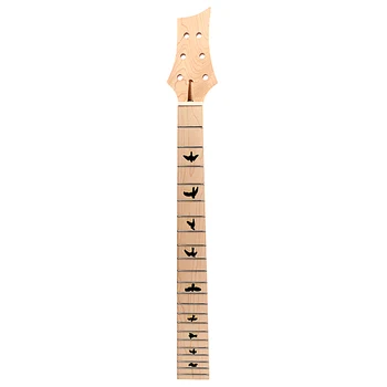 Нов 1бр китара на врата от масивно дърво клен 22 лада 24,75 инча ферменный прът за електрически китари,черен цвят
