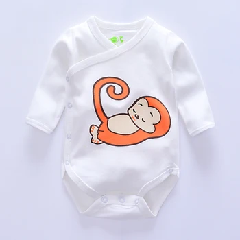Дрехи за новородено, Детски тела One-Pieces детски дрехи памук Животински стил маймуна/бухал детски дрехи за момичета общи тела