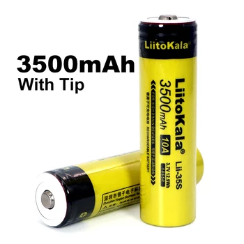 1-20pcs LiitoKala Lii-35S New 18650 батерия 3.7 V 3500mAh акумулаторна литиева батерия за led фенерче + DIY pointed