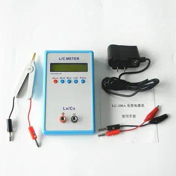 Lc200a преносим машина за висока точност Измерване на капацитет Измерител на индуктивност цифров мост LCR Метър капацитет измерване на индуктивност